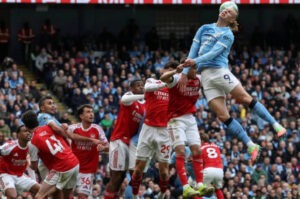 英超哈蘭德致勝一擊破兵工廠 曼城可望後來居上重登榜首